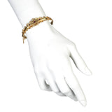1870's Victorian Hinged Bangle with Rubies and Diamonds
