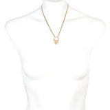 1870's Victorian 14k Gold Padlock Necklace