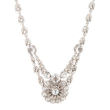 1915 Edwardian Floral Swag Paste Necklace