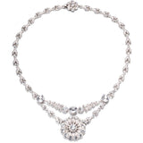 1915 Edwardian Floral Swag Paste Necklace