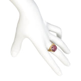 1910's Pink Tourmaline and Diamond Ring