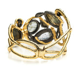 Phoenix Asymmetrical Vine Hinged Bracelet