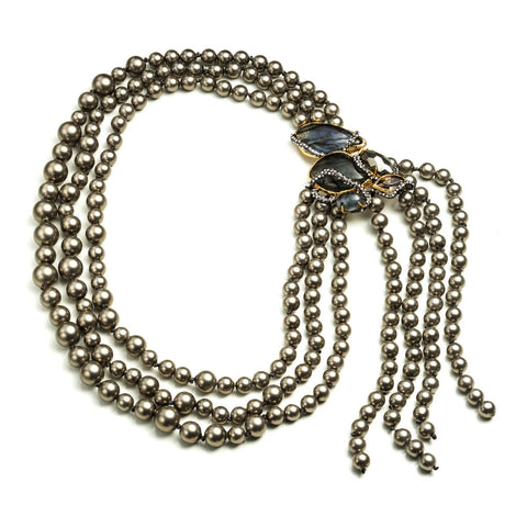 Phoenix Draping Pearl Necklace