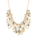 Phoenix Lacy Leaf Bib Necklace