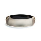 Large Gold End Cap Hinged Bracelet