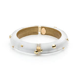 Gold Studded Hinged Bracelet
