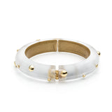 Gold Studded Hinged Bracelet