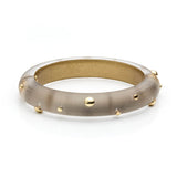 Gold Studded Hinged Bracelet