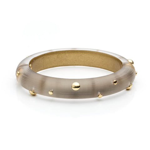 Gold Studded Hinged Bracelet