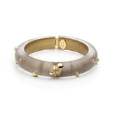 Gold Studded Hinged Bracelet