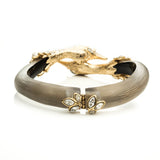 Imperial Kissing Swan Hinged Bracelet