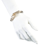 Imperial Kissing Swan Hinged Bracelet