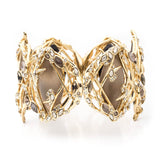 Imperial Crystal Lace Link Hinged Bracelet
