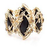 Imperial Crystal Lace Link Hinged Bracelet