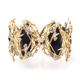 Imperial Crystal Lace Link Hinged Bracelet