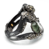 Imperial Noir Large Snake Hinged Bracelet