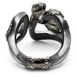 Imperial Noir Large Snake Hinged Bracelet