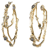 Imperial Crystal Lace Hoop Earring
