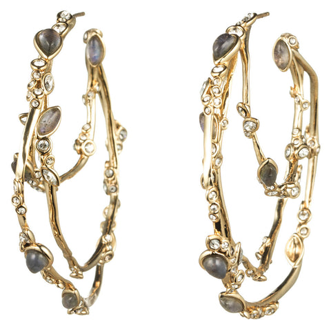 Imperial Crystal Lace Hoop Earring