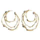 Imperial Crystal Lace Hoop Earring