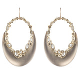 Imperial Crystal Lace Crescent Earring