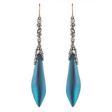 Imperial Noir Crystal Lace Tear Earring