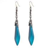 Imperial Noir Crystal Lace Tear Earring