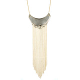 Imperial Crystal Lace Tassel Pendant