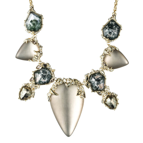 Imperial Crystal Lace Bib Necklace