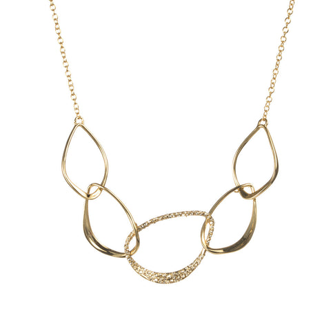 Hyperion Gold Link Orbiting Aura Necklace