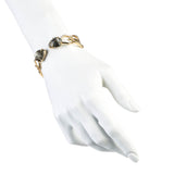 Kinetic Gold Bypass Hinged Bracelet