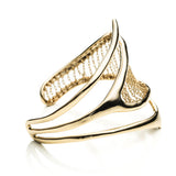 Kinetic Gold Chain Ribbed Cuff
