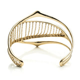 Kinetic Gold Chain Ribbed Cuff