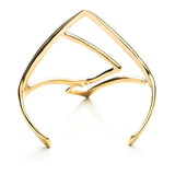 Kinetic Gold Geometric Cuff