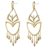 Kinetic Gold Encrusted Chandelier Earring