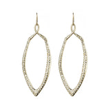 Kinetic Gold Encrusted Tear Earring