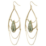 Kinetic Gold Draping Chain Earring