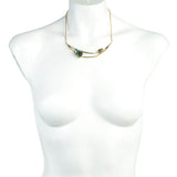 Kinetic Gold Draped Bib Necklace