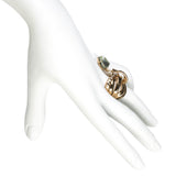 Kinetic Gold Charmed Ribbon Ring