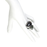 Kinetic Ruthenium Stacked Cocktail Ring